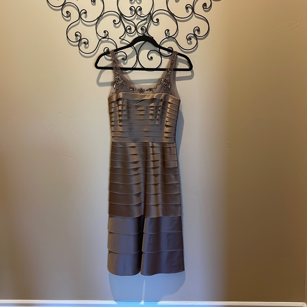 BCBG MaxAzria Midi Brown Dress